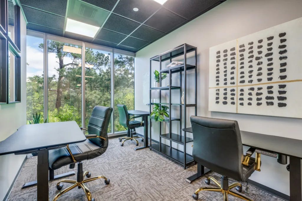 3-Seat Window Office, Team Furniture, The Woodlands