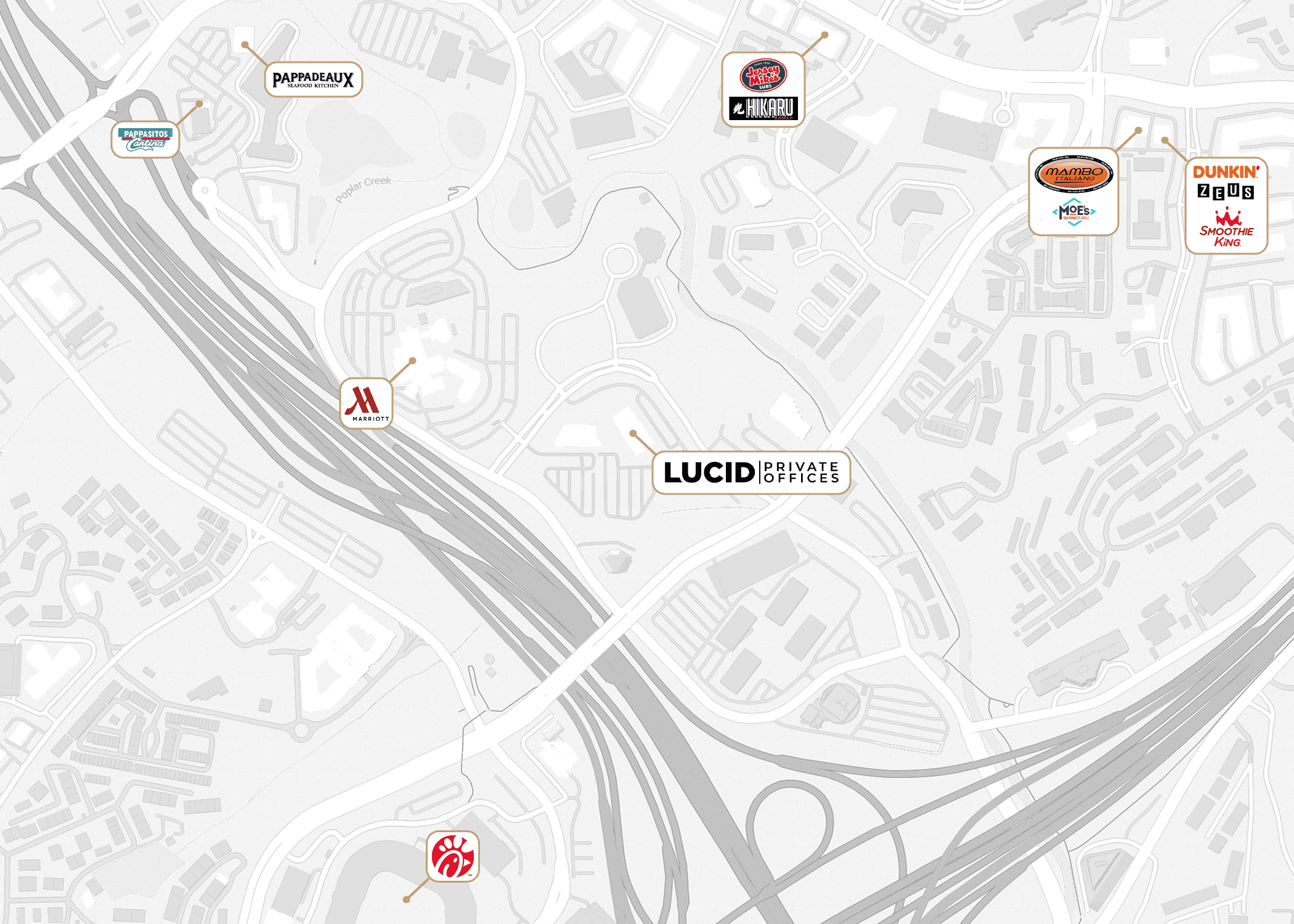 Nearby amenities map for Cumberland / Battery 